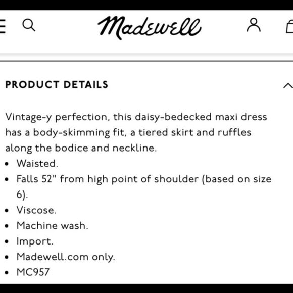 Madewell Ruffled Tier Dress in Lazy Daises - Picture 8 of 9